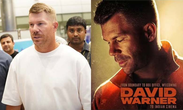 David Warner Arrives in Hyderabad for Robinhood Promotions