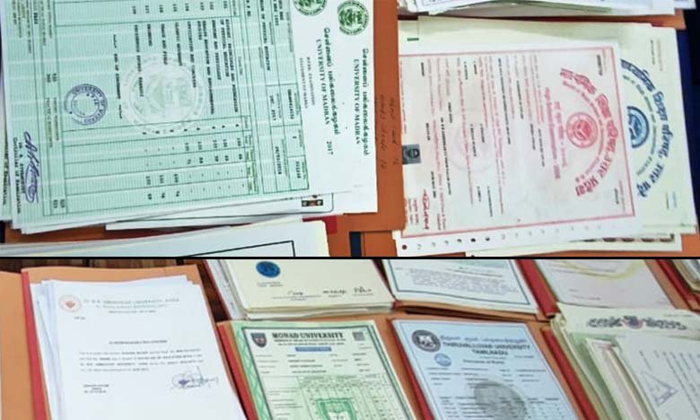 Hyderabad Fake Certificate Racket Busted in Kukatpally Two Arrested