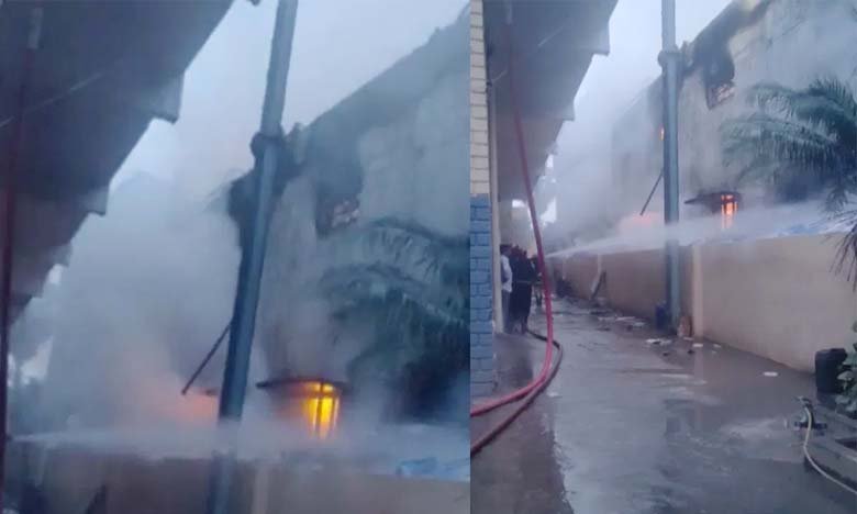 Hyderbad Massive Fire Accident in Balanagar Factory Flames Rise High