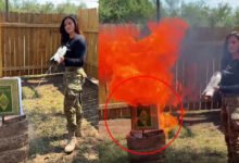 American Politician Burns Quran Vows to End Islam Trump Supporter Valentina Gomez Sparks Outrage