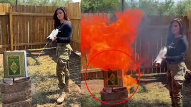 American Politician Burns Quran Vows to End Islam Trump Supporter Valentina Gomez Sparks Outrage