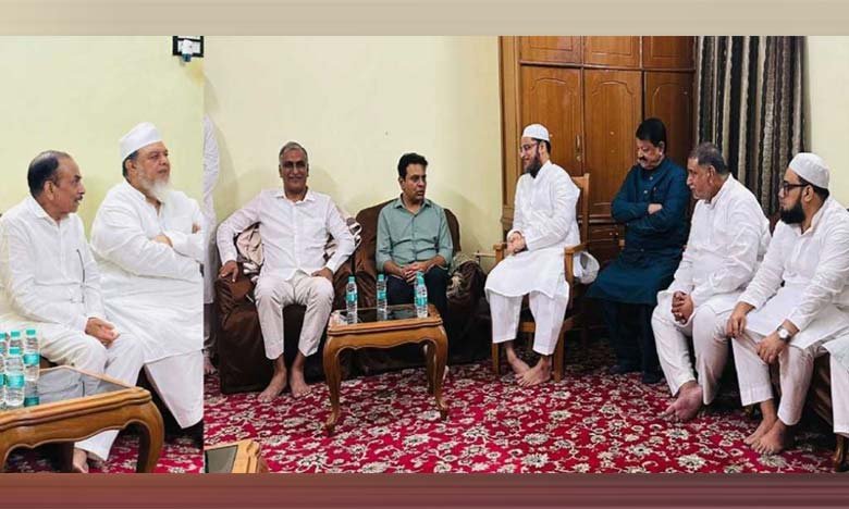 BRS Leadership Holds Talks with Jamiat Ulama on Jubilee Hills By-Elections and Community Concerns