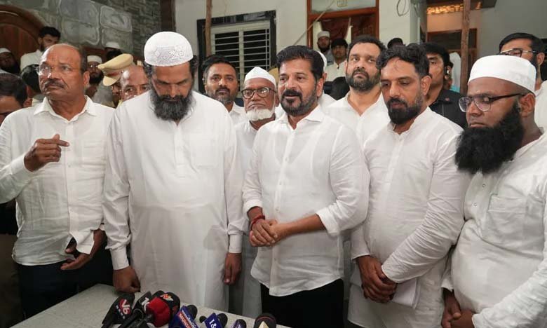 CM Revanth Reddy Visits Family of Late MLC Peer Shabbir Calls His Public Service Unforgettable