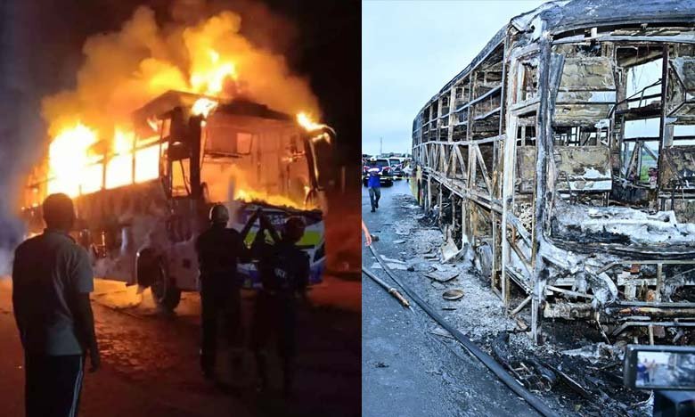 Hyderabad-Bengaluru Bus Fire Tragic Accident Near Kurnool Leaves 22 Dead
