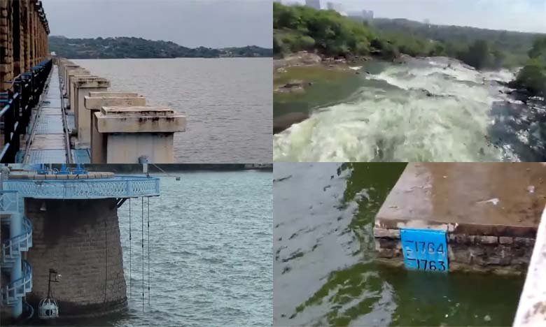 Osman Sagar and Himayat Sagar Gates Opened After Heavy Rain Hyderabad on Alert