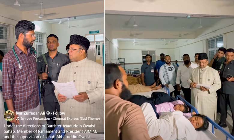 AIMIM MLA Mir Zulfiqar Ali Meets Victims of Chevella Bus Tragedy at Vikarabad Hospital