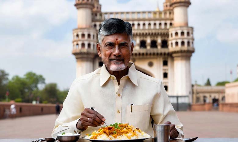 CM Chandrababu Naidu Claims Credit for Hyderabads Growth Says I Made Hyderabadi Biryani World Famous