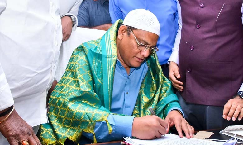 Mohammed Azharuddin Takes Charge as Telangana Minister for Minority Welfare