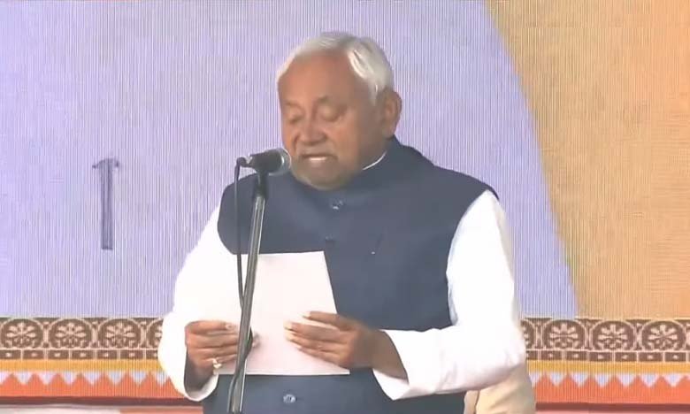 Nitish Kumar Takes Oath as Bihar Chief Minister for the 10th Time