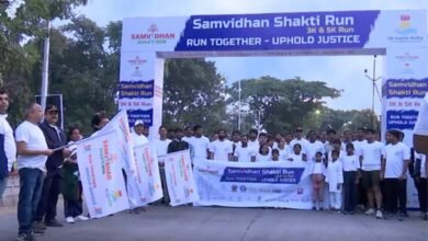 Samvidhan Shakti Run Held at Necklace Road Justice Nagesh Bheemapaka Warns Youth Against Drug Abuse