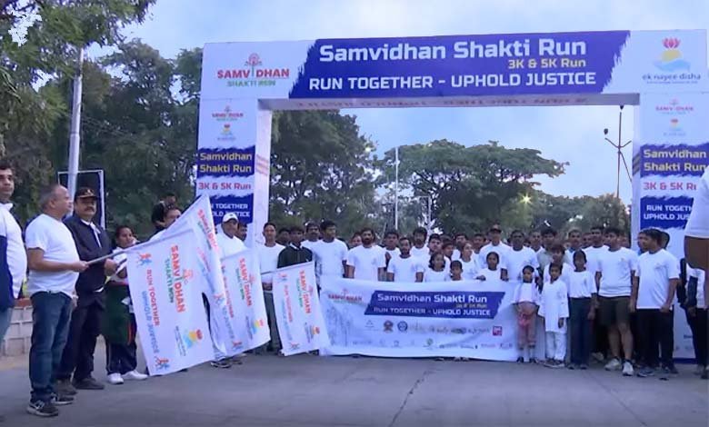 Samvidhan Shakti Run Held at Necklace Road Justice Nagesh Bheemapaka Warns Youth Against Drug Abuse