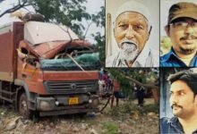 Speeding Container Truck Kills Three in Nellore Including Father and Son