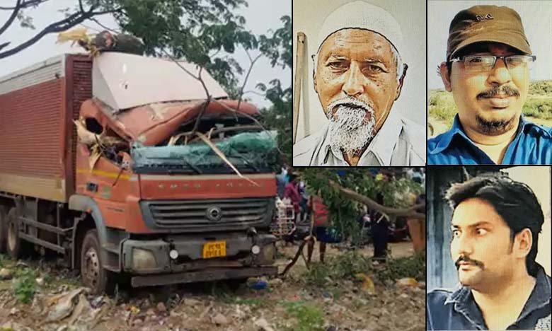 Speeding Container Truck Kills Three in Nellore Including Father and Son