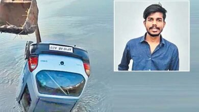 Young Man Dies After Car Overturns in Stream Near Dichpalli Nizamabad