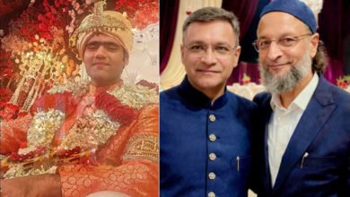 AIMIM Chief Asaduddin Owaisis Daughter Gets Married in Hyderabad CM Revanth Reddy and Leaders Attend