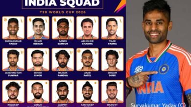 India Announces Squad for T20 World Cup 2026 Suryakumar Named Captain