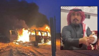 Saudi Man Rescues Six Women Teachers from Burning Bus Shows Brave Act on Tabarjal Highway