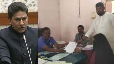 Telangana Panchayat Elections AIMIM MLA Kauser Mohiuddins Wife Files Nomination for Sarpanch Post