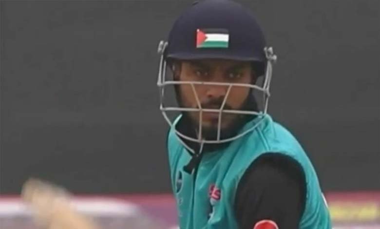 Kashmir Cricketer Questioned by Police for Wearing Helmet with Palestinian Flag
