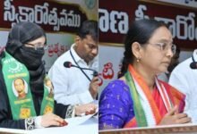 Congress Uma Rani Elected Nizamabad Mayor AIMIMs Salma Tahseen Becomes Deputy Mayor