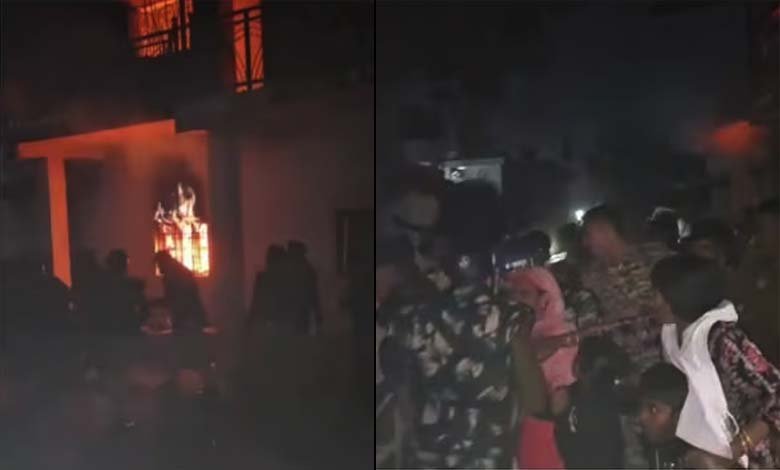 Mob Vandalises Muslim Homes Sets Them Ablaze in Gariaband Chhattisgarh Several Police Personnel Injured