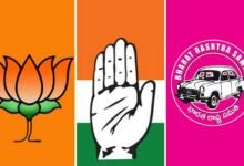 Unusual Political Alliances in Telangana Congress-BJP Join Hands in Aliabad Congress-BRS Unite in Kamareddy