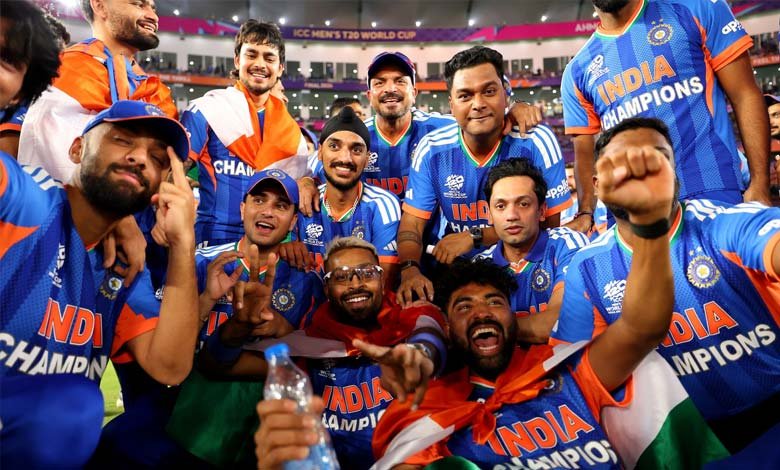 India Defeat New Zealand by 96 Runs to Win Third T20 World Cup Title