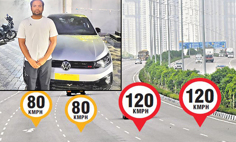 Car Seized for Speeding at 200 Kmph on Hyderabad ORR
