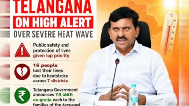 Heatwave High Alert Issued for Telangana Government Announces 4 Lakh Compensation for Heatwave Victims