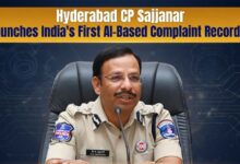 Hyderabad CP Sajjanar Launches Indias First AI-Based Complaint Recorder