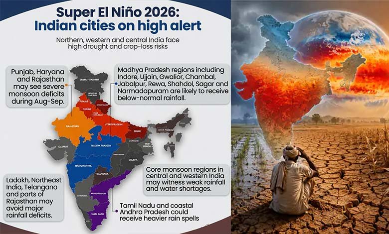 India May Face Drought and Extreme Heat as Super El Nino Likely to Persist from May to Winter