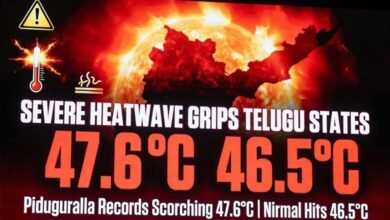 Severe Heatwave Grips Telugu States Piduguralla Records 47.6C and Nirmal Hits 46.5C