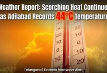 Weather Report Scorching Heat Continues as Adilabad Records 44C Temperature